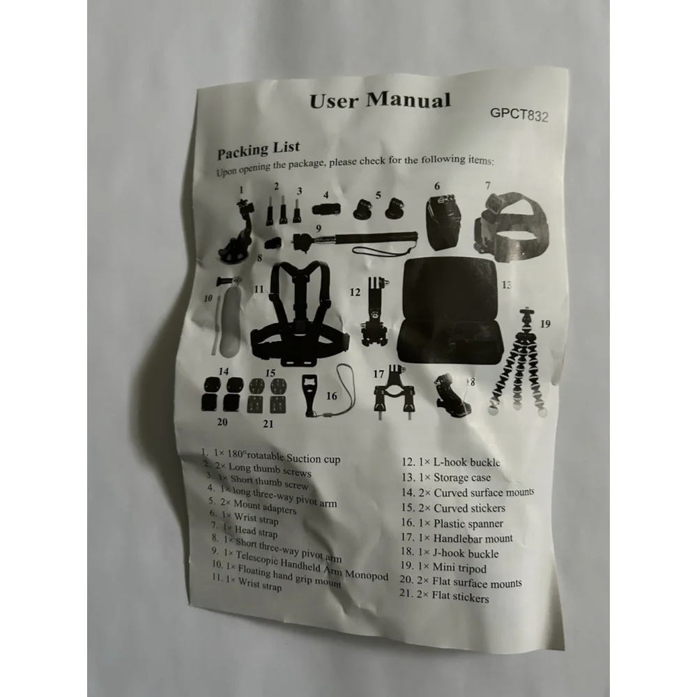 Camera Mounting Kit 8 Different Mount Types Includes Black Carrying Case New